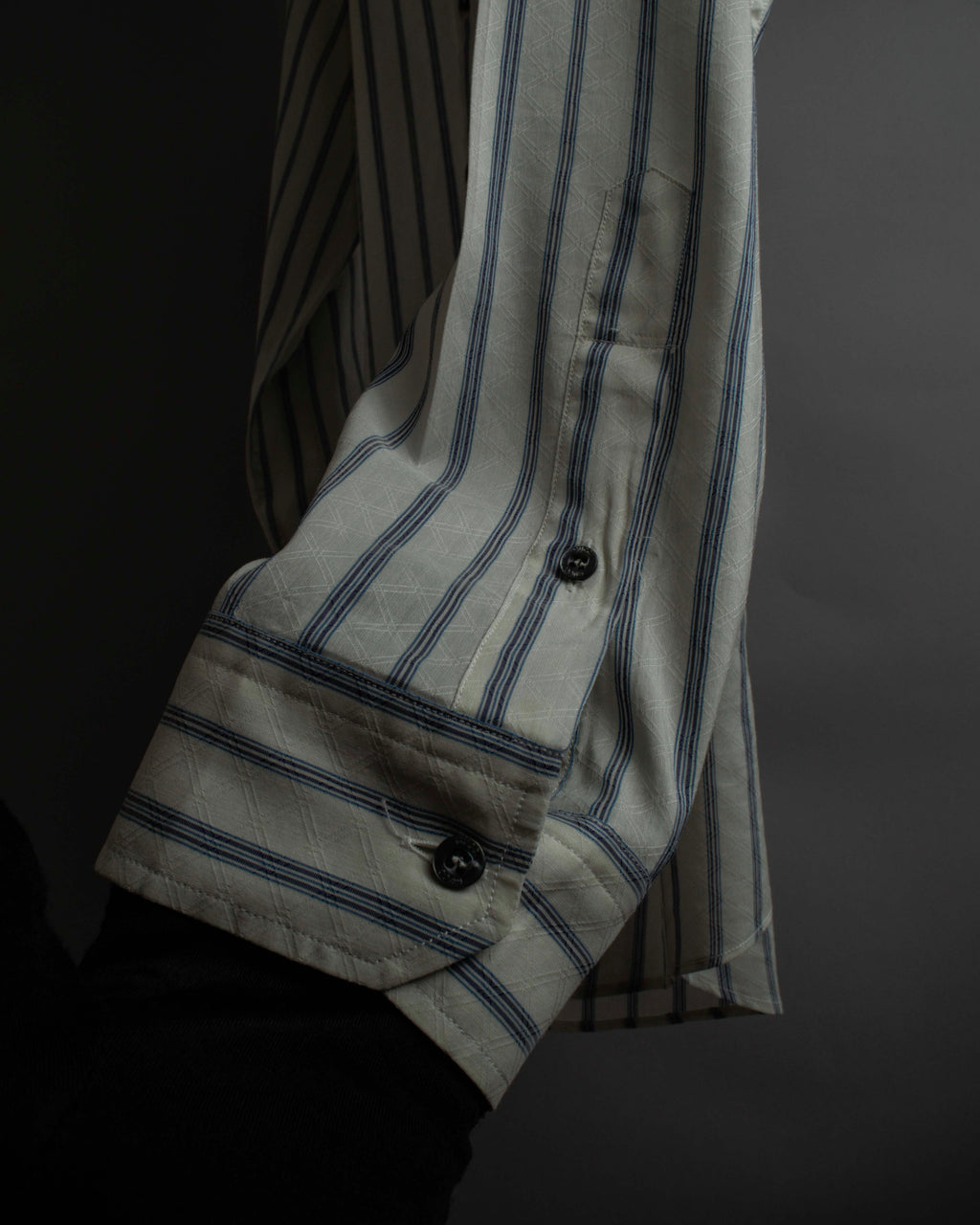 "GUCCI" Diamond jacquard striped shirt