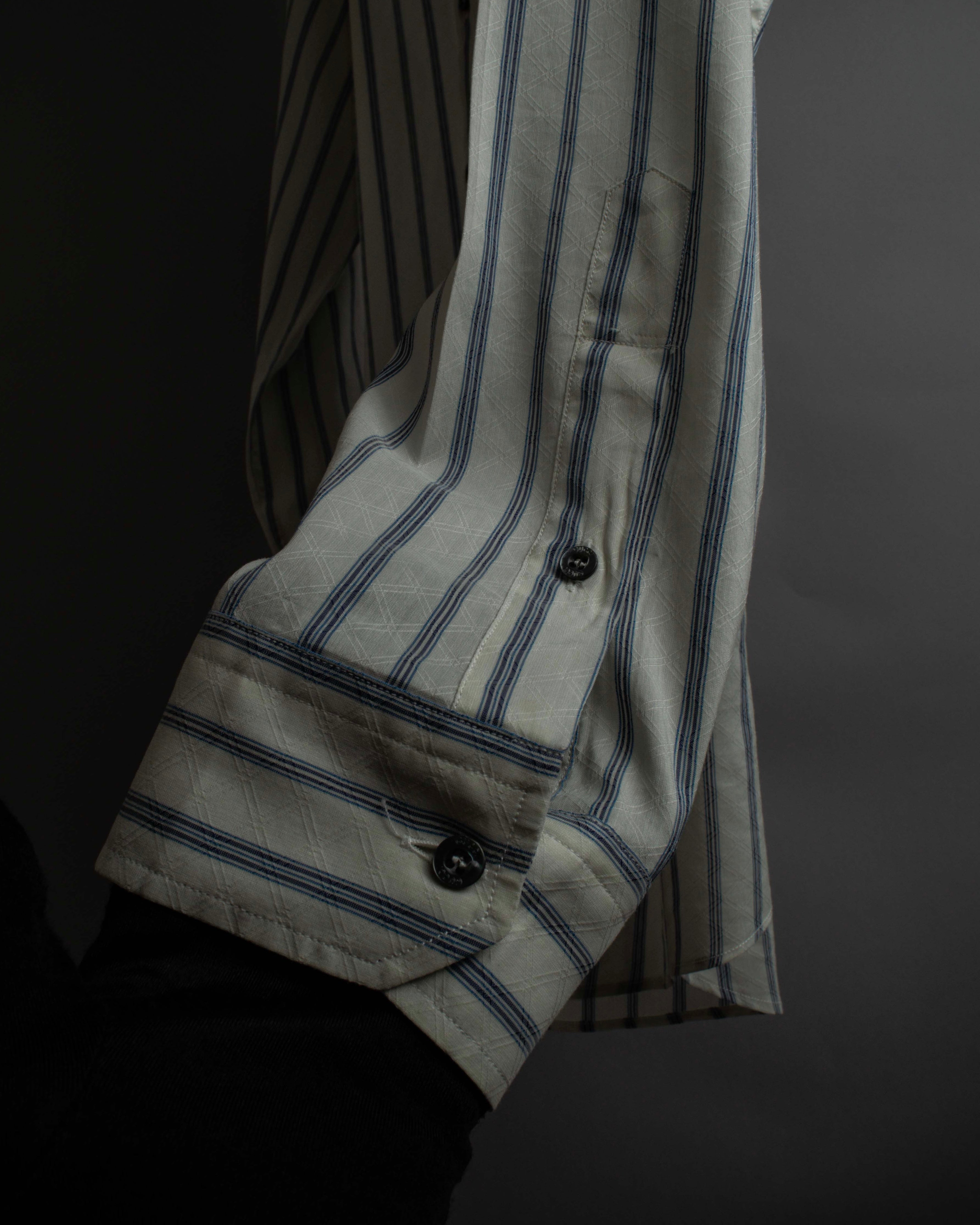 "GUCCI" Diamond jacquard striped shirt