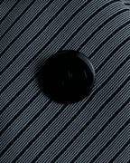 "Christian Dior" Pinstripe collarless jacket