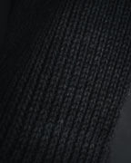 "GUCCI" 2010-11AW ribbed zip-front fringe knit vest