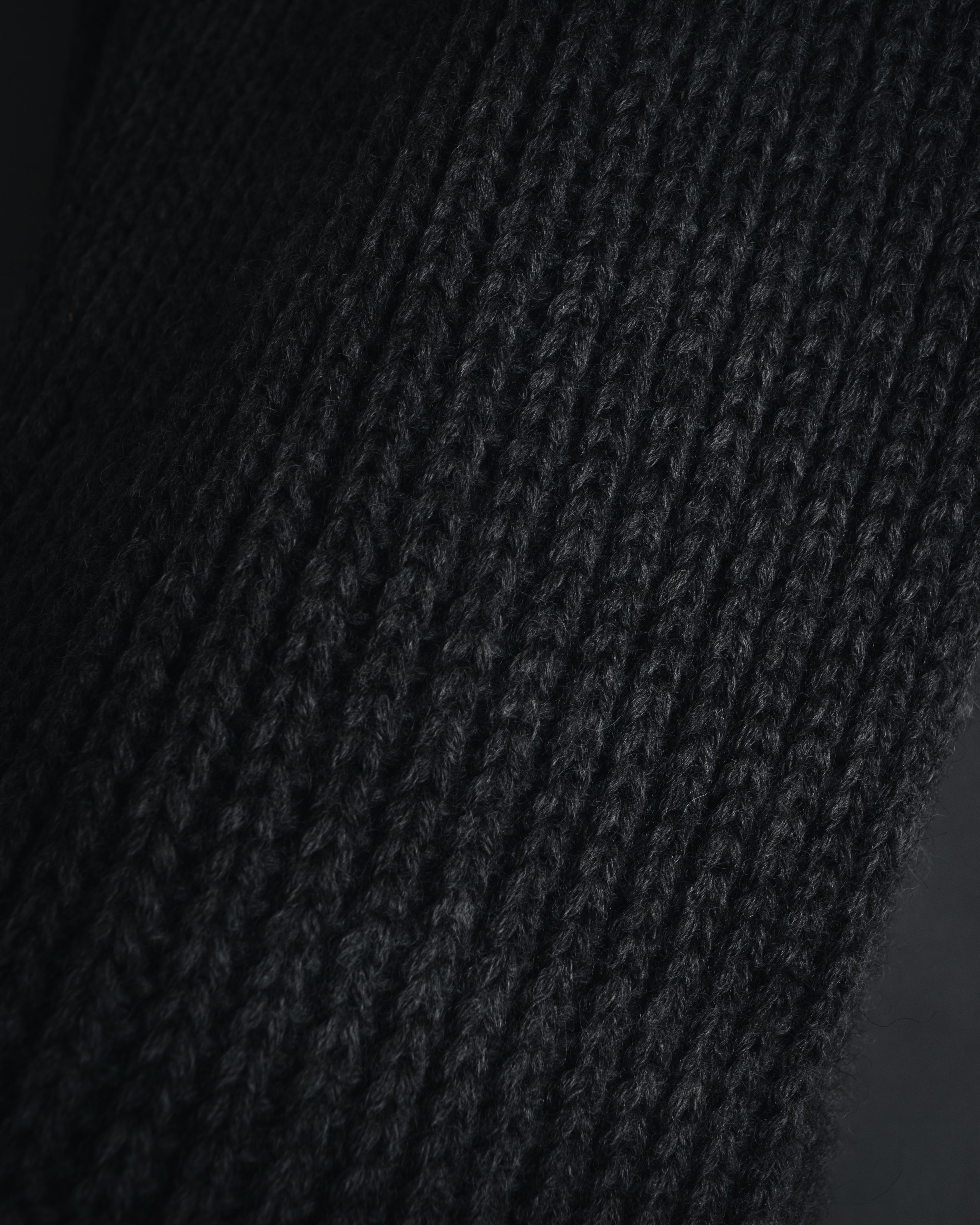 "GUCCI" 2010-11AW ribbed zip-front fringe knit vest