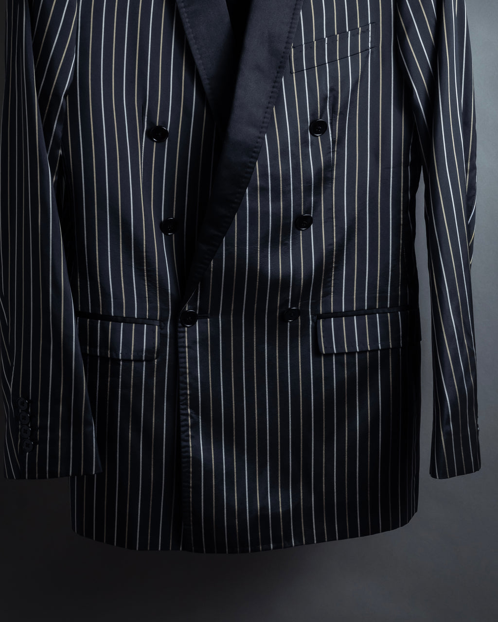 "Dolce & Gabbana" Silk design double-breasted tailored jacker
