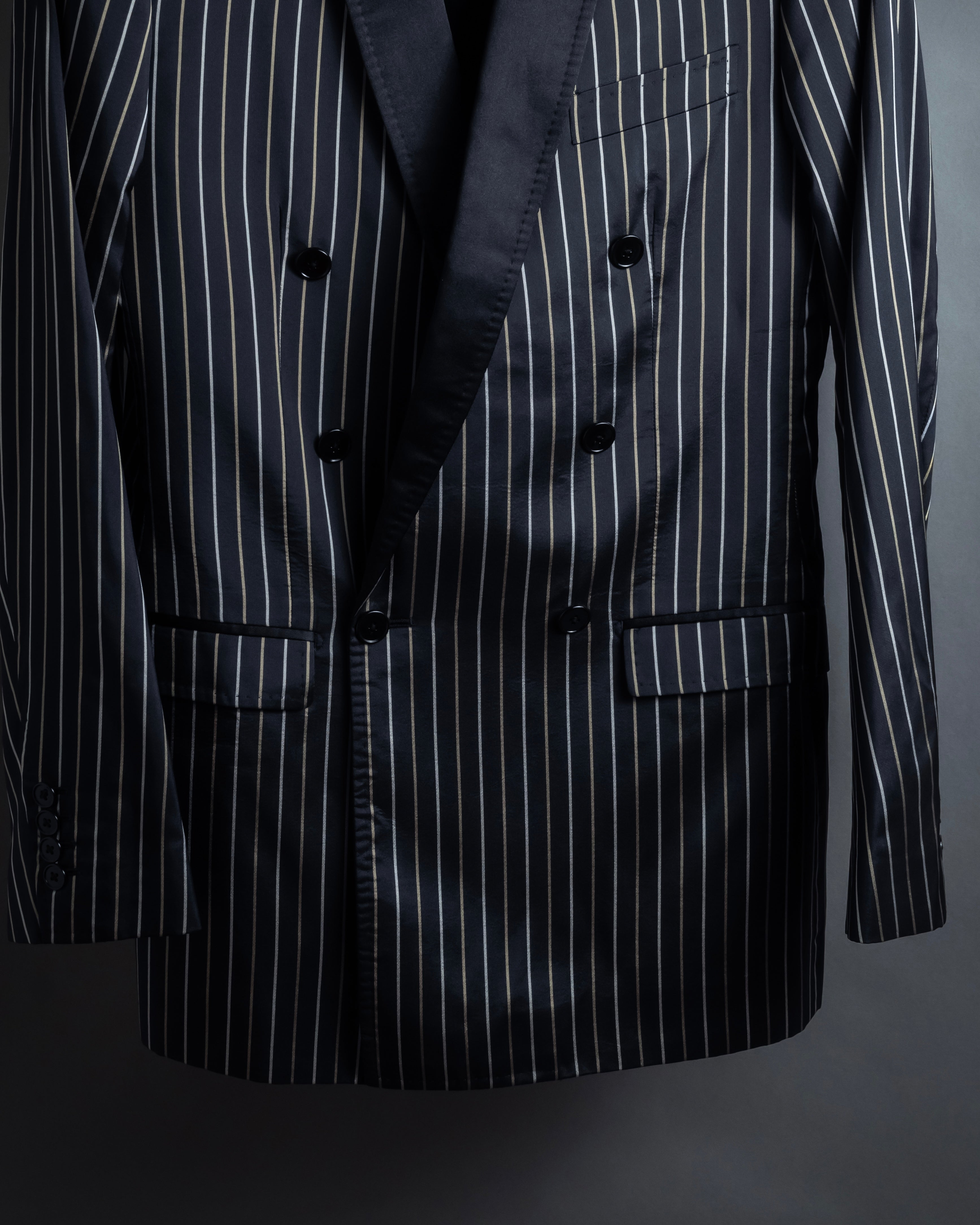 "Dolce & Gabbana" Silk design double-breasted tailored jacker