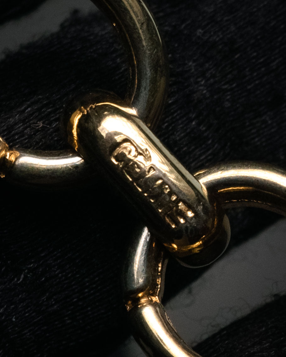 “CELINE” 80’s–90’s Equestrian hardware leather belt