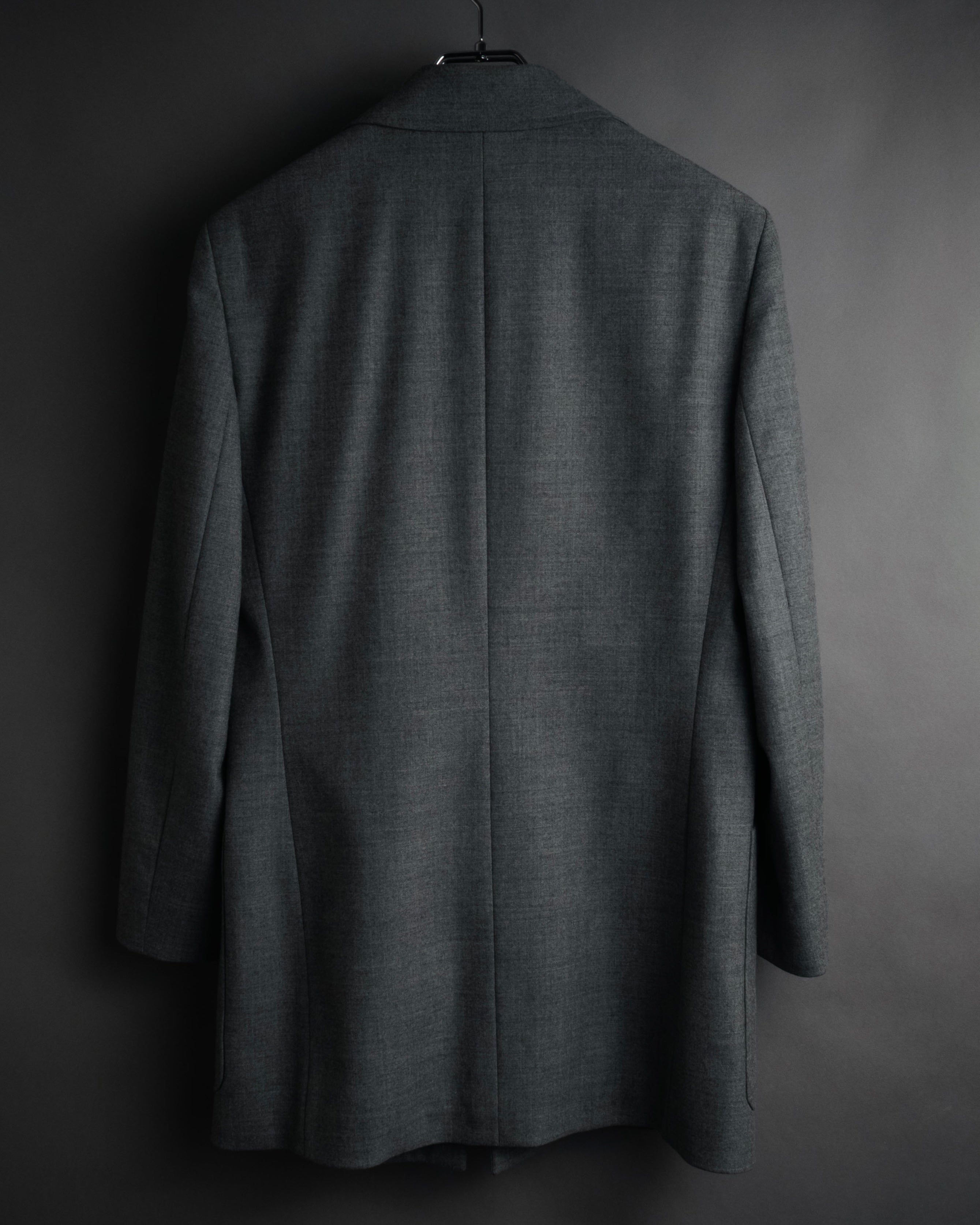 “CELINE” 2010’s Minimal tailored longline jacket