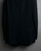 "YVES SAINT LAURENT" 00's shadow stripe pattern beautiful tailoring set up