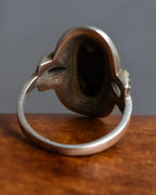 "GEORG JENSEN" Silver925 Onyx motif ring