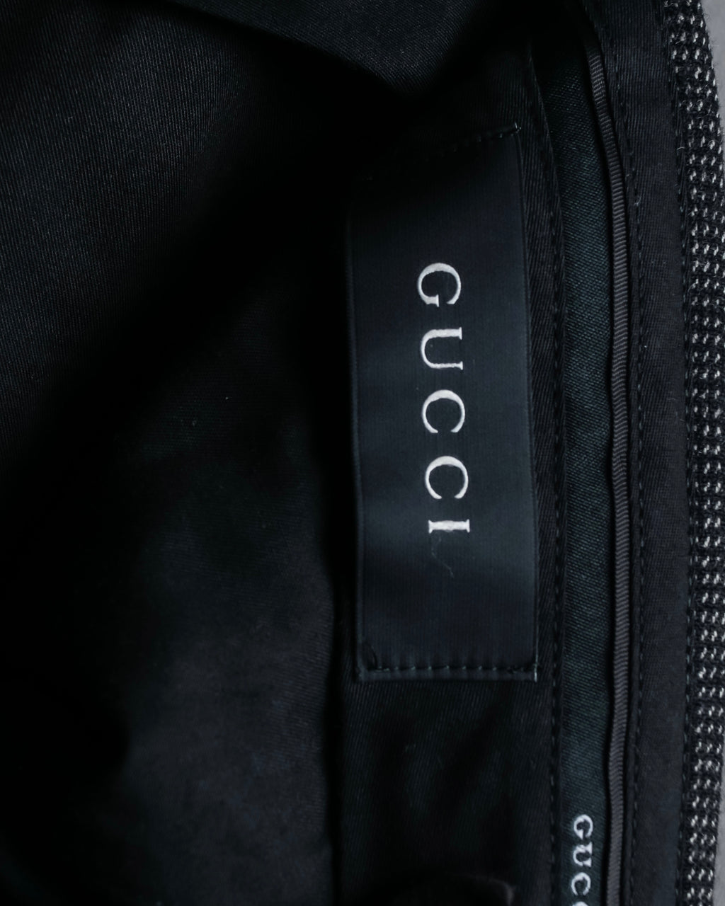 "GUCCI" 90's Tom Ford period bird eye weave set up