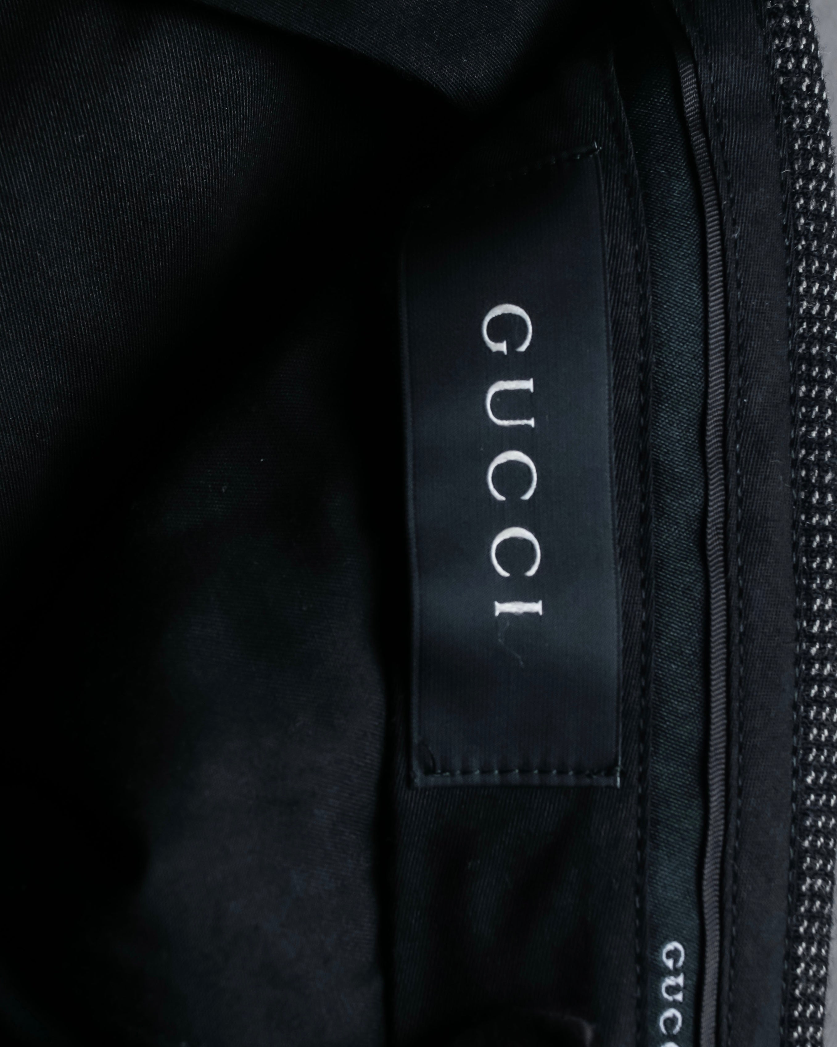 "GUCCI" 90's Tom Ford period bird eye weave set up