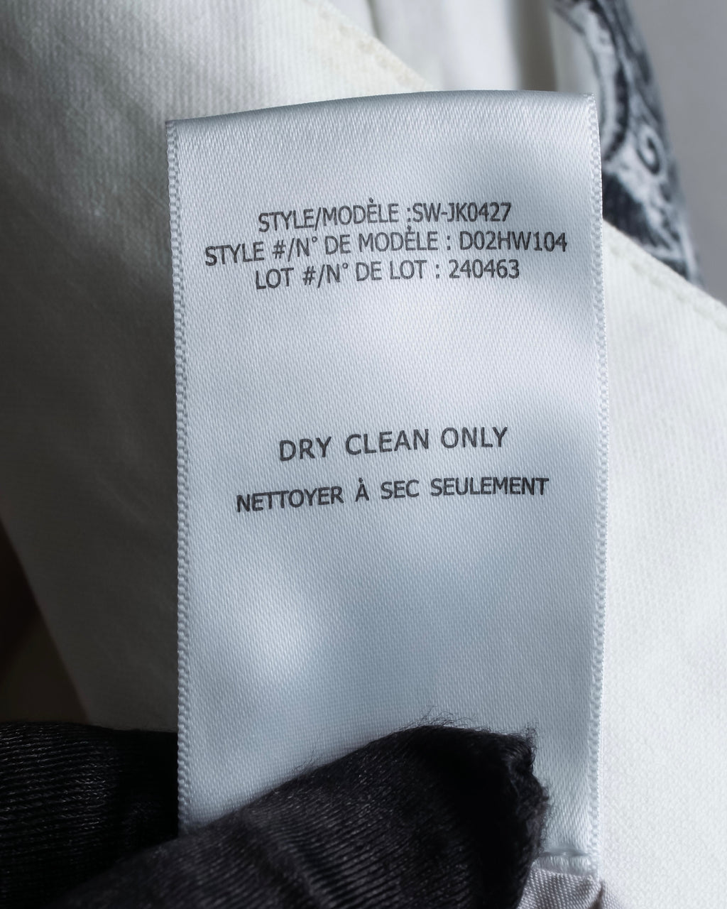 "HELMUT LANG" Seahorse motif design short jacket