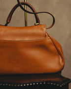 -SPECIAL- “Christian Dior” 2006-2007 Gaucho saddle leather two-way satchel