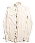 LOEWE by Jonathan Anderson/ Front Rope Trim Designed Dress Shirt Ivory