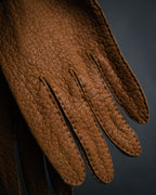 “Yves Saint Laurent” 80’s-90’s Hand-stitched peccary leather gloves