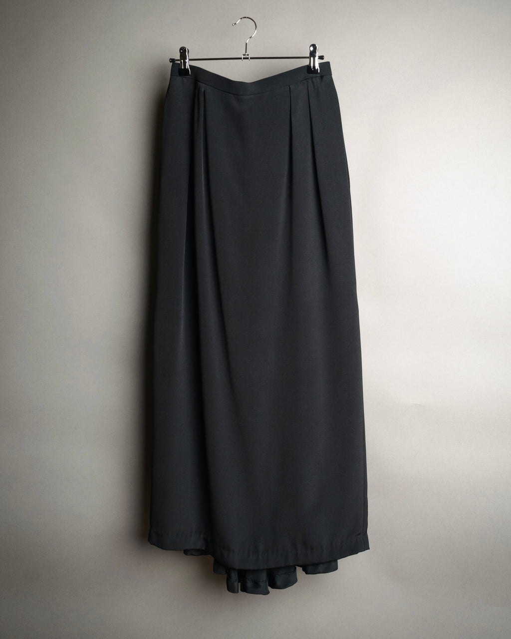 “Christian Dior” 80’s-90’s Silk draped long skirt
