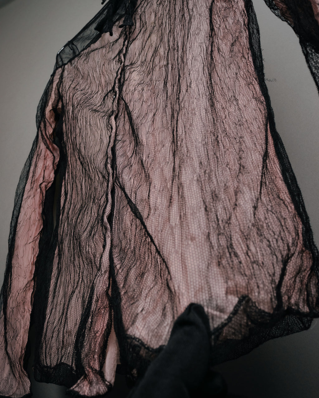 -SPECIAL- “CHANEL” 2014-2019 Sheer lace bow blouse