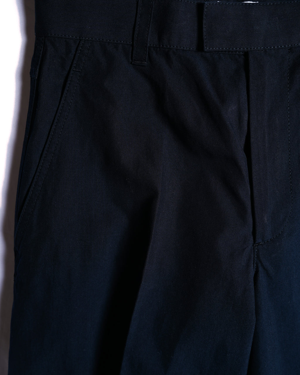 BOTTEGA VENETA by Matthieu Blazy / 2022SS Curved Hem Trousers Navy