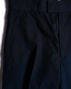 BOTTEGA VENETA by Matthieu Blazy / 2022SS Curved Hem Trousers Navy