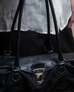 "PRADA" Nylon leather combination one shoulder bag