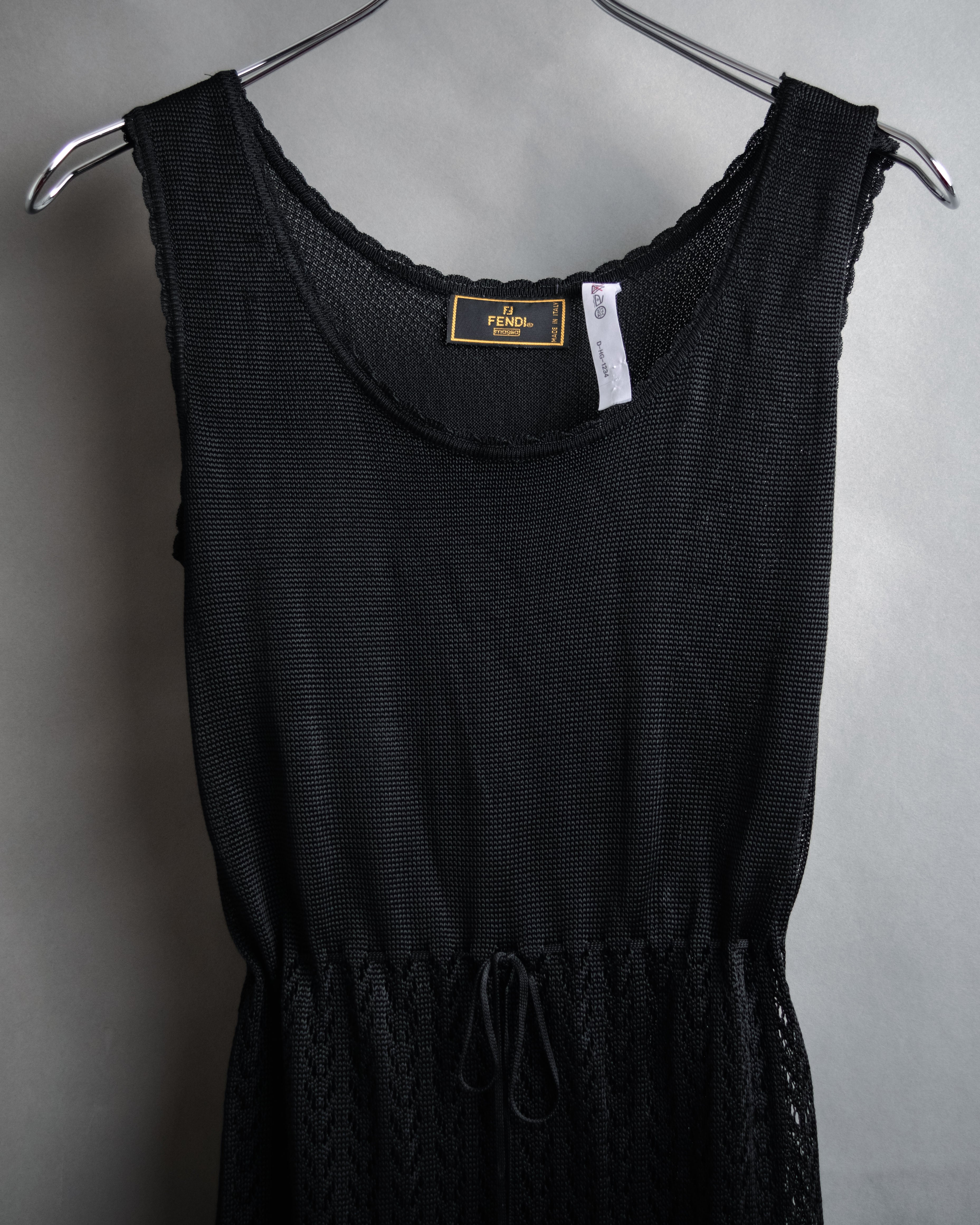 “FENDI” 90’s-00’s Openwork knit ensemble