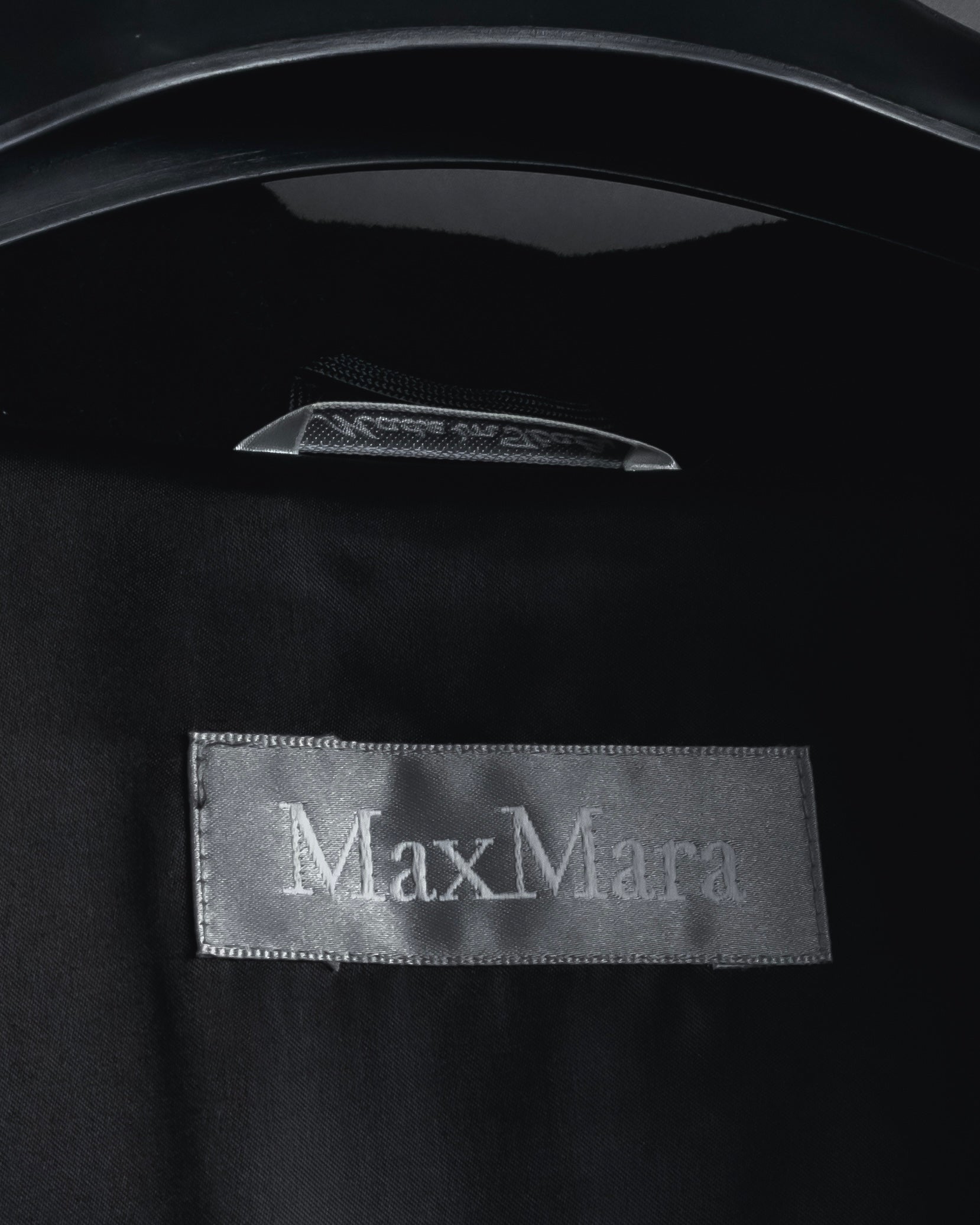"Max Mara" 90’s-00’s Stand collar belted coat