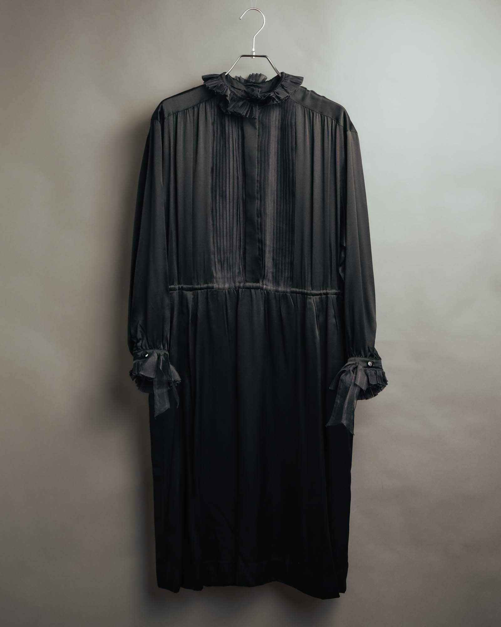 -SPECIAL- “Christian Dior” 90’s Silk pleated ruffle dress