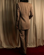 "FENDI" Velvet switching design herringbone set up