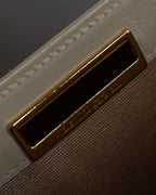 "Valentino Garavani" Square form bicolor 2way leather bag