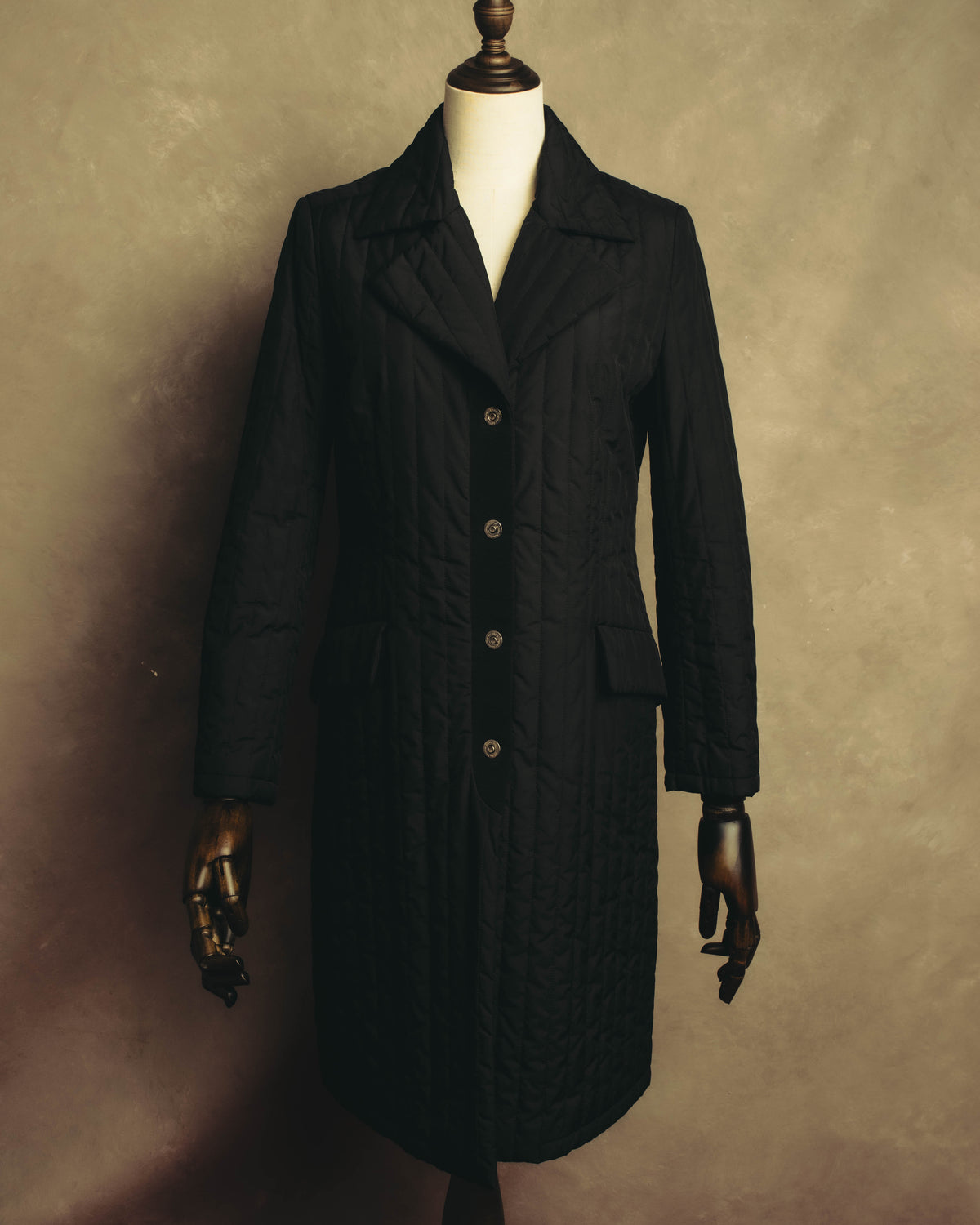 “Salvatore Ferragamo” 00’s-10’s Padded tailored long coat