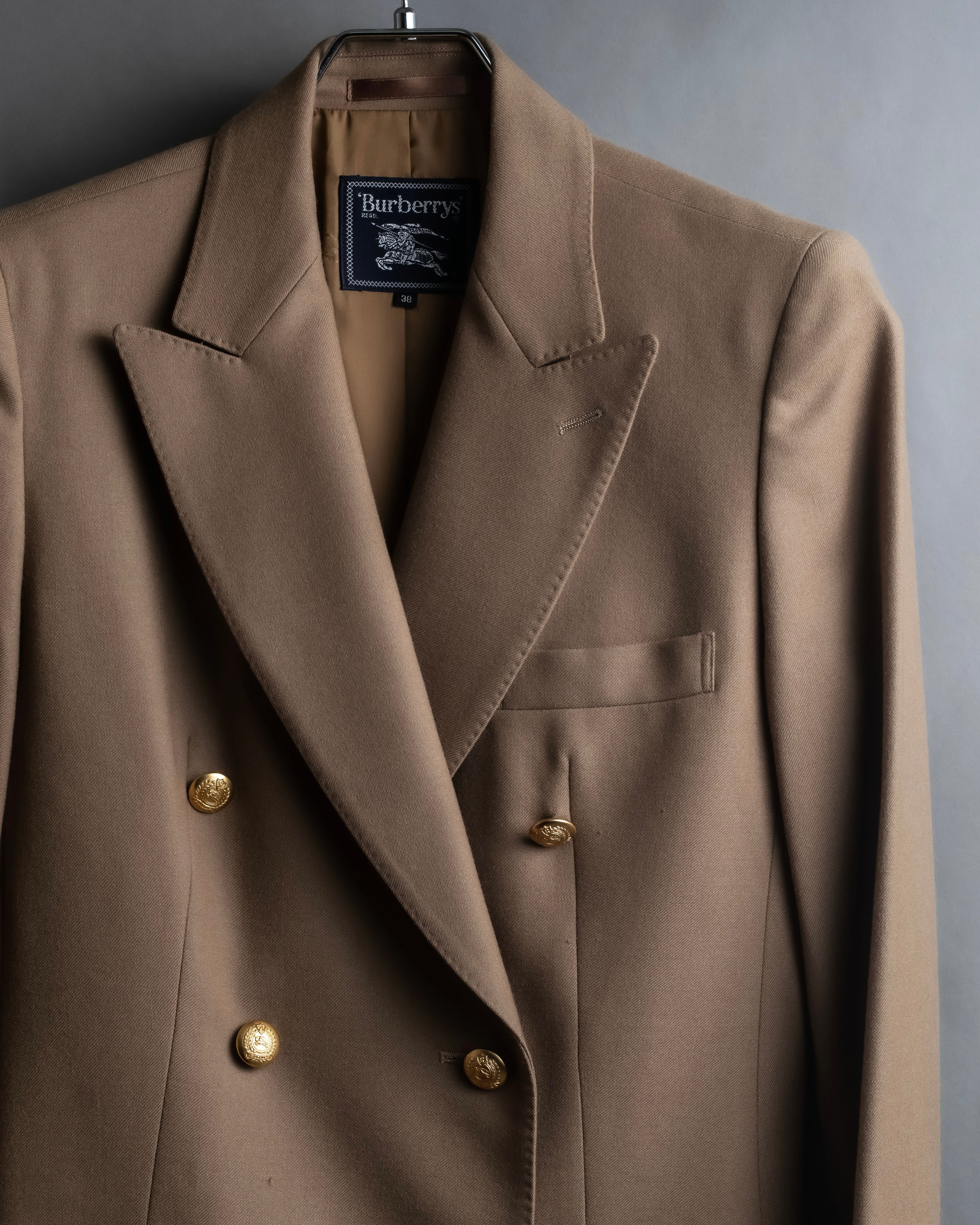 "BURBERRYS" 6 button tailored jacket and tight skirt set up