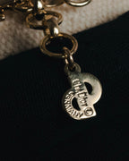 "Christian Dior" Geometric Y-link crystal pendant necklace