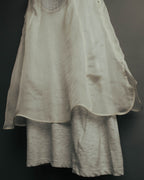 -SPECIAL- “Brunello Cucinelli” 00’s-10’s Sheer layered sleeveless tunic dress