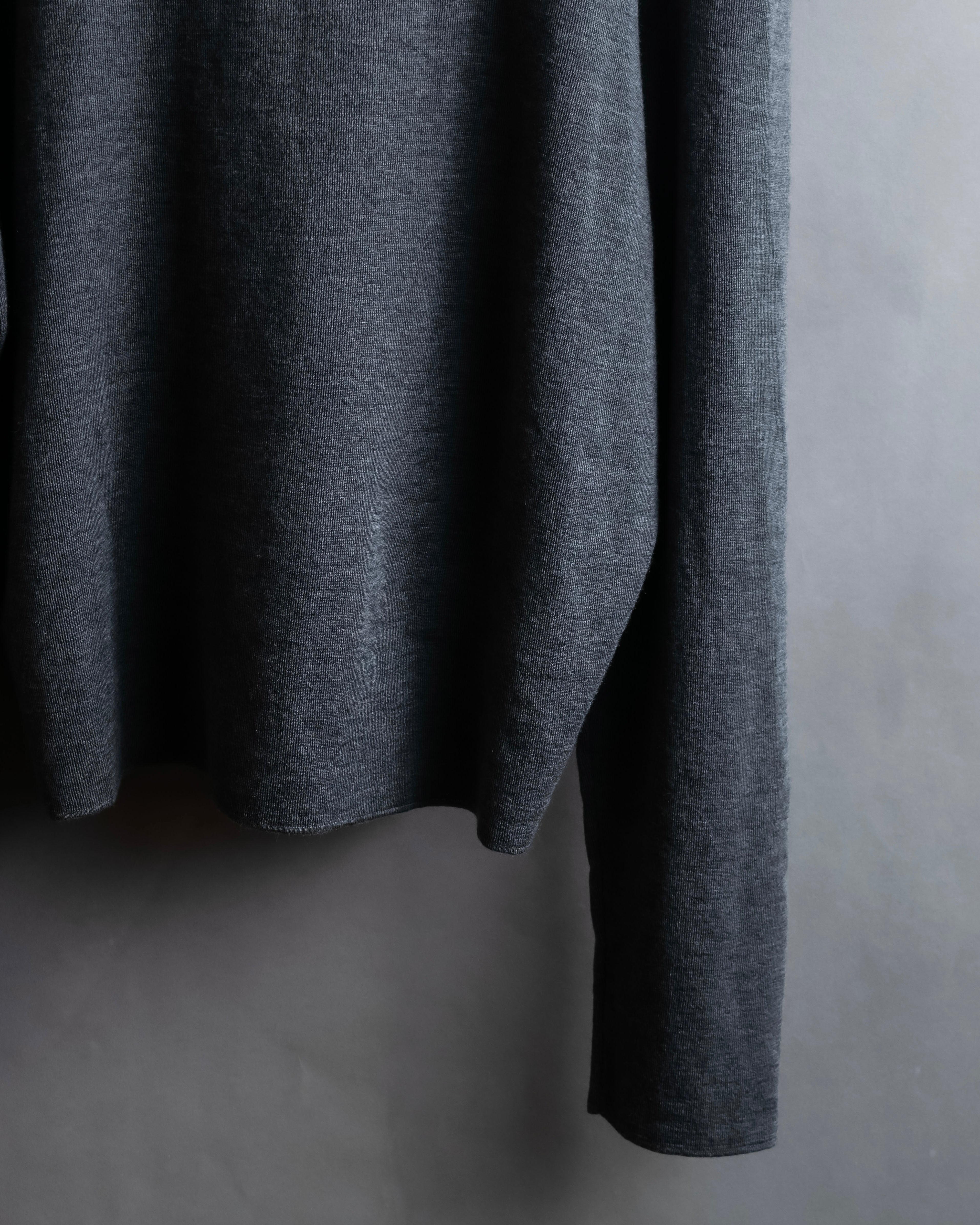 "JIL SANDER" Polo collar design wool knit pullover