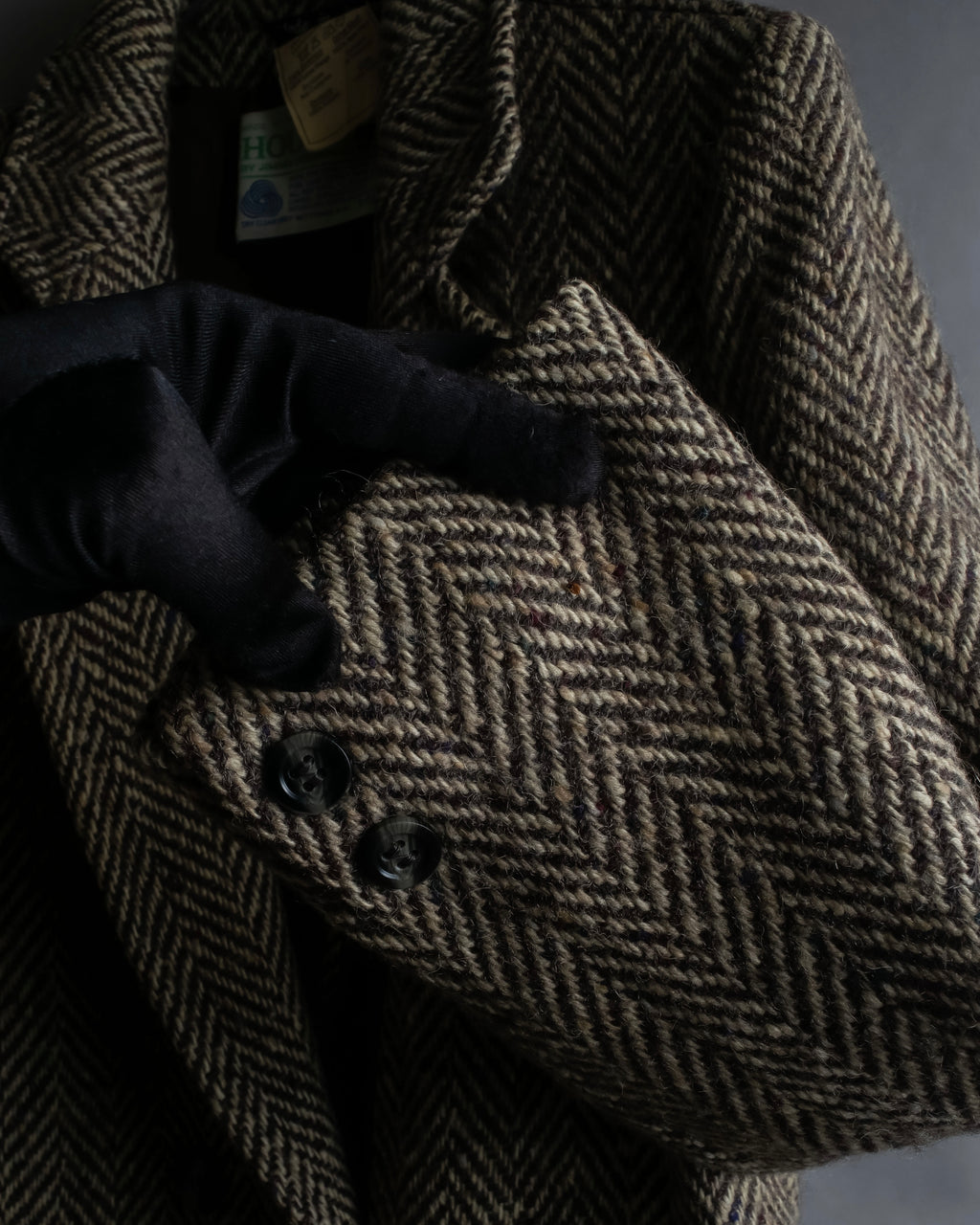 Vintage irish tweed long coat