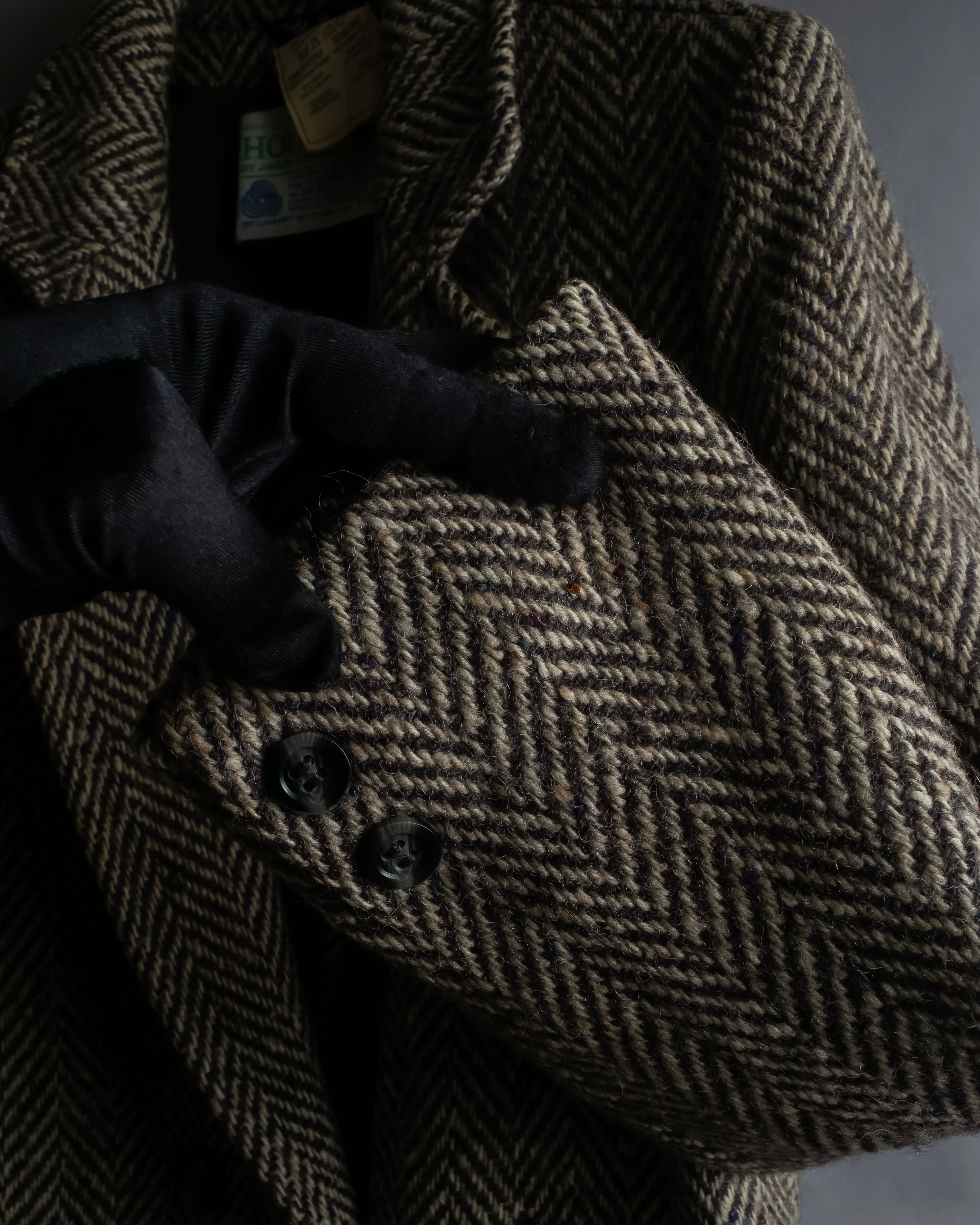 Vintage irish tweed long coat