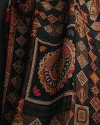 "Salvatore Ferragamo" 2010's Geometric tribal print silk scarf