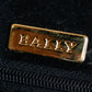 "BALLY" Trapezoid design patent leather one handle leather bag