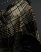 "GUCCI" Brushed check pattern tapered pants