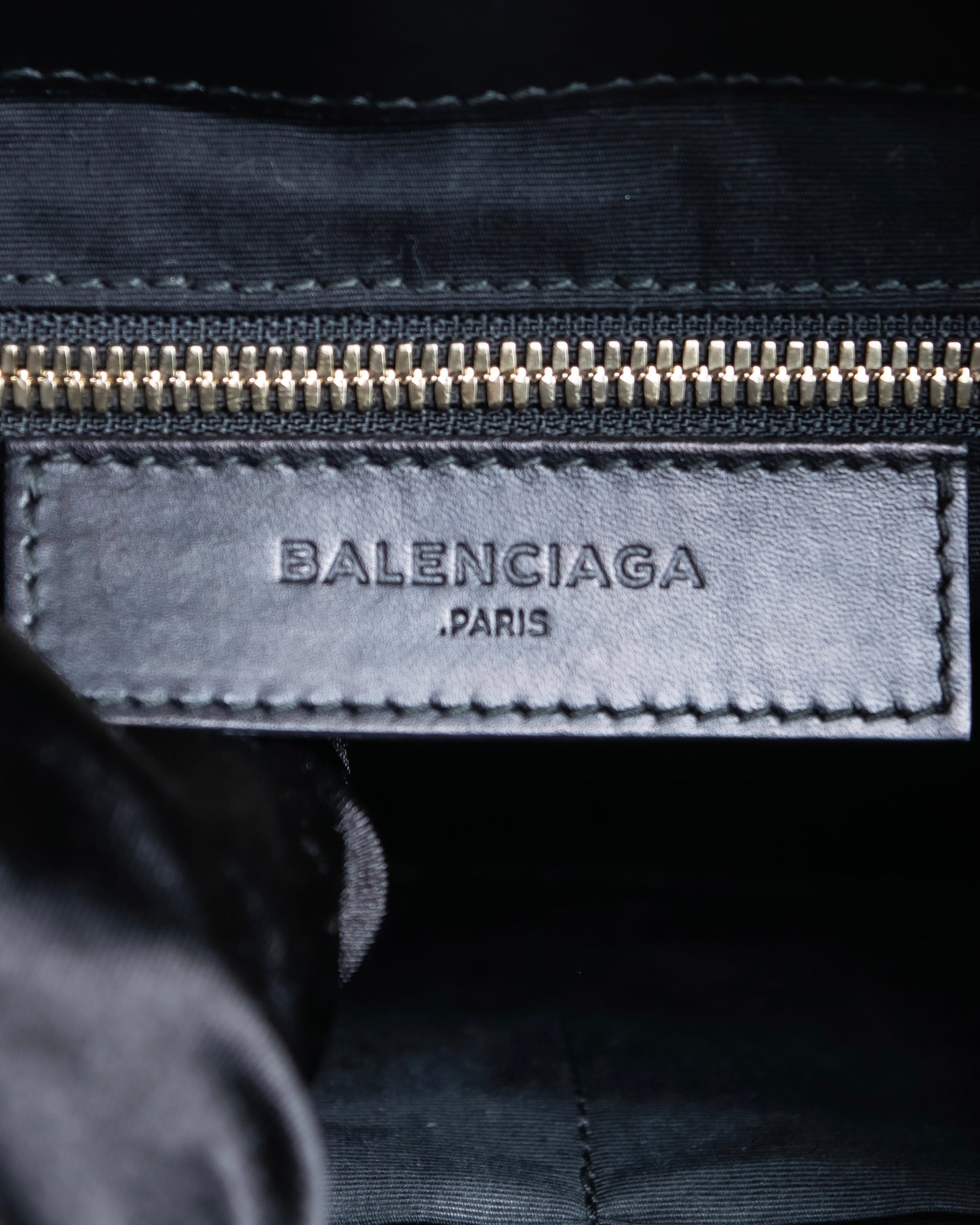 "BALENCIAGA" Padlock all afternoon velour 2way bag