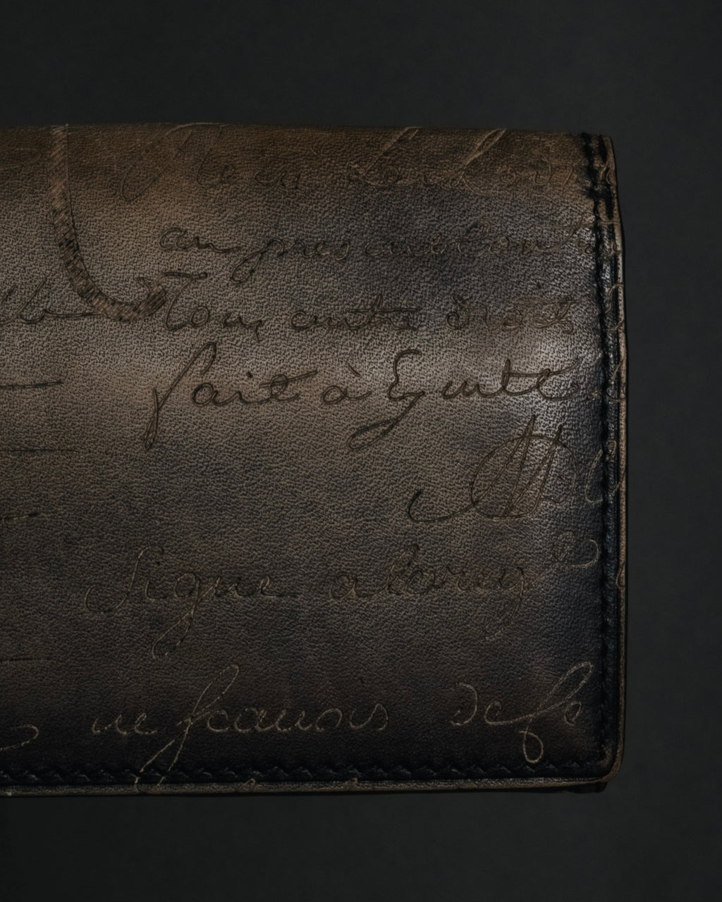 "Berluti" 2012-2018 Scrit patina Venezia leather card case