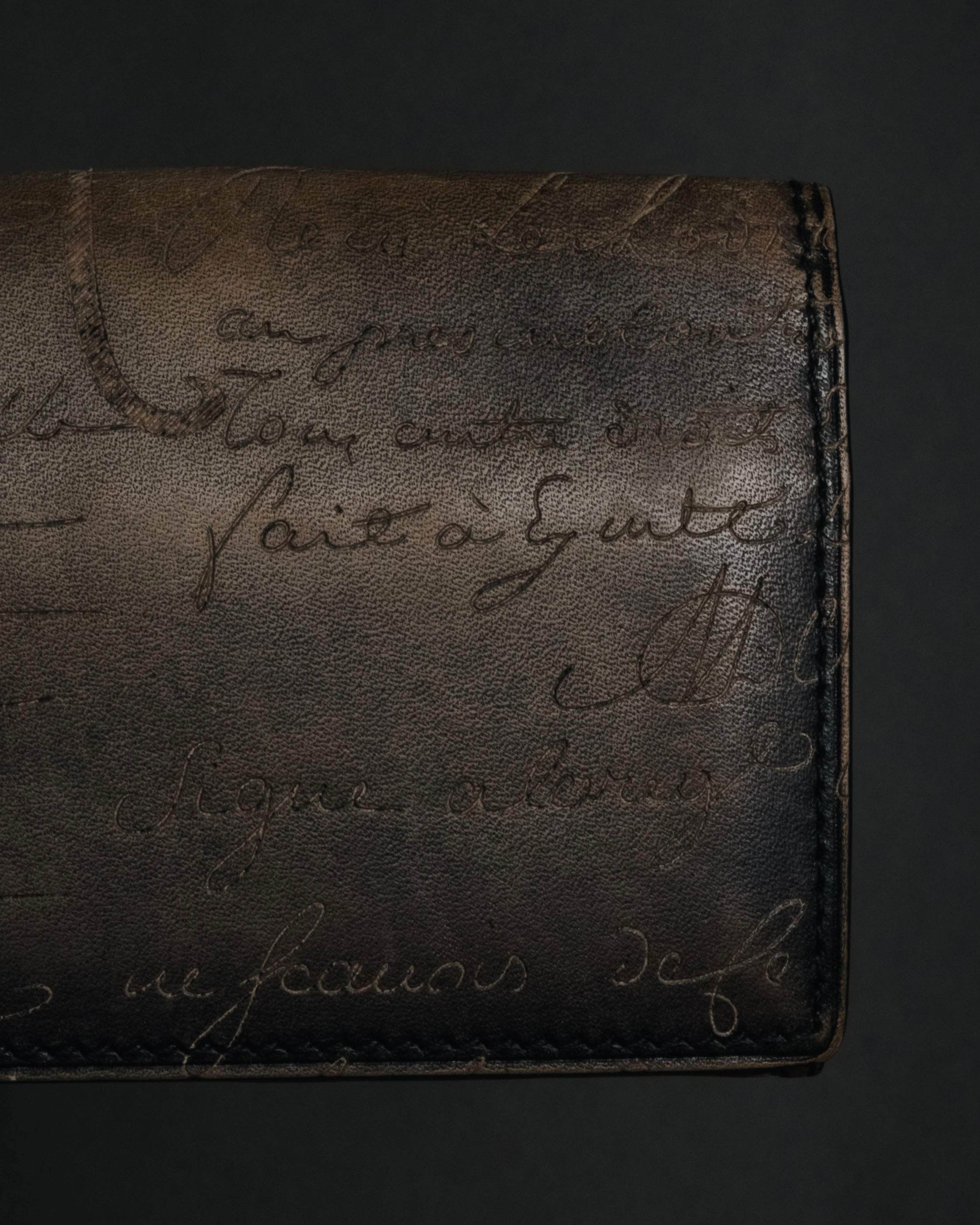 "Berluti" 2012-2018 Scrit patina Venezia leather card case