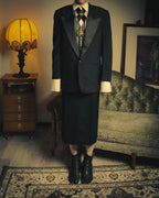 -SPECIAL- “Christian Dior MONSIEUR” 80’s-90’s satin peak-lapel tuxedo jacket