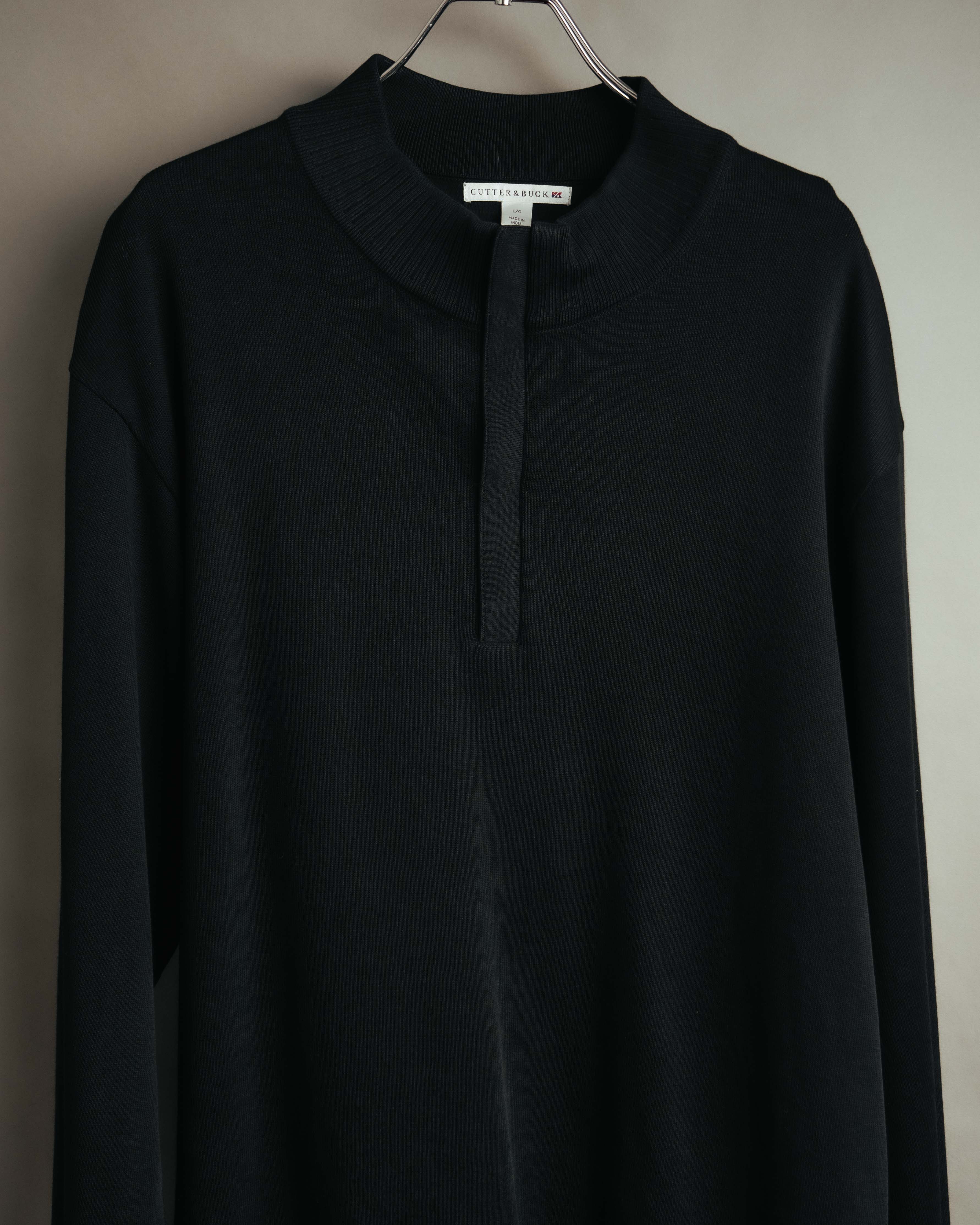 -MOOD Vintage Collections- 00’s Minimal black supima cotton knit