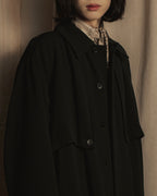 -SPECIAL- "Y's" 15AW Cape design panel oversized stand collar coat