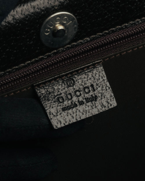 “GUCCI” 90’s structured box leather handbag