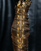 "Christian Dior" Double chain gold bracelet