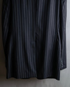"Dolce & Gabbana" Pinstripe vertical lines emphasized tailored jacket