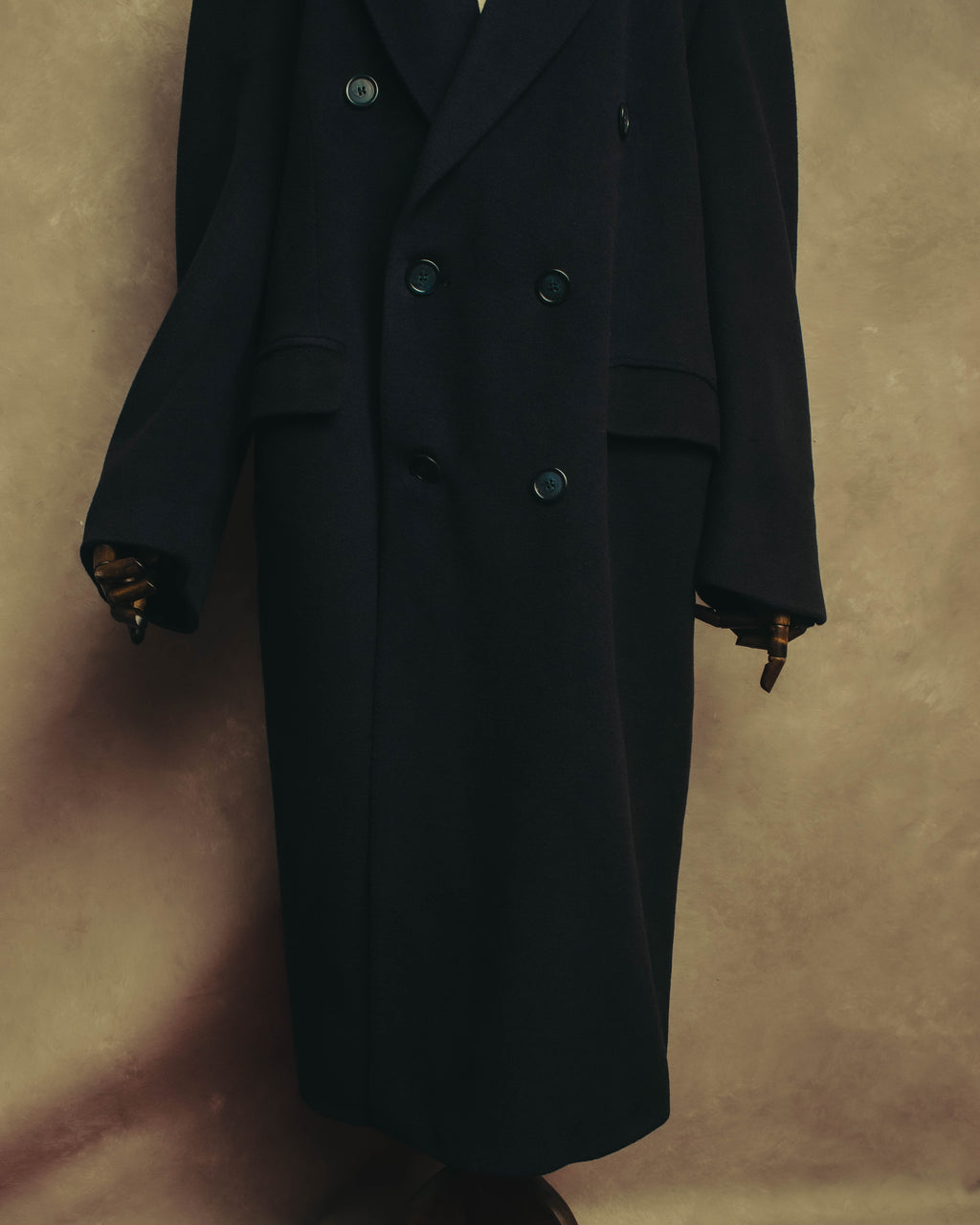 “Burberrys” 80’s-90’s Oversized double-breasted cashmere chester coat