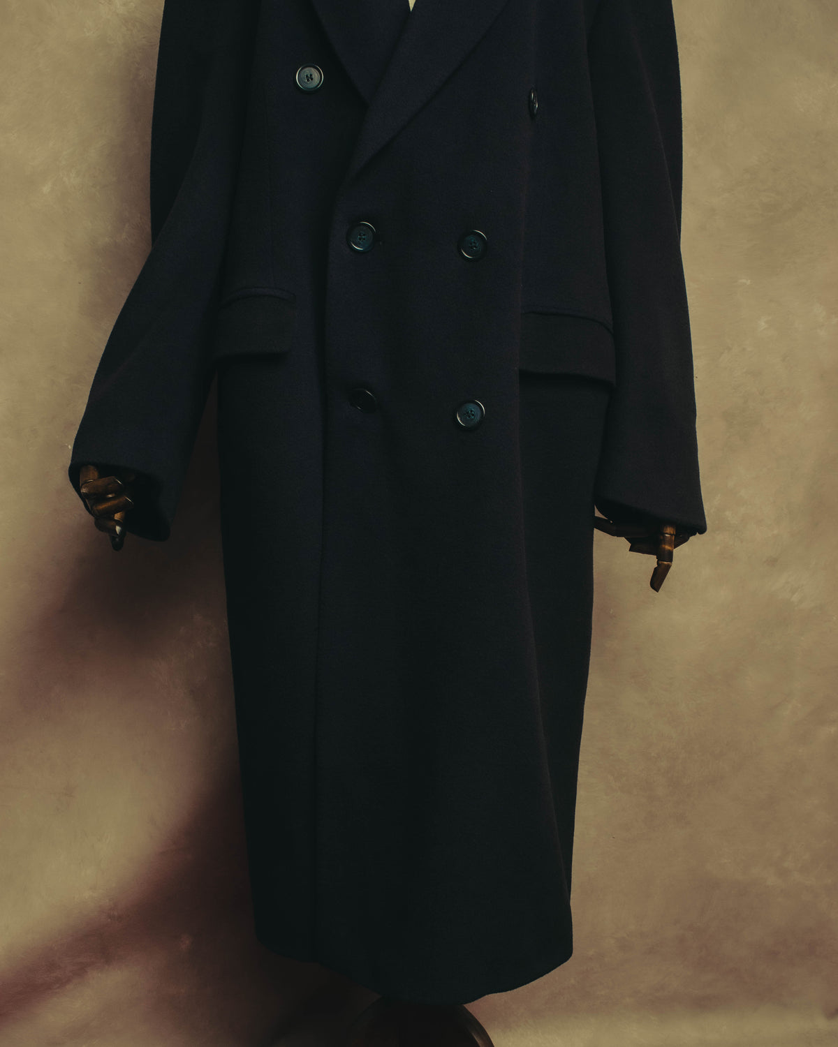 “Burberrys” 80’s-90’s Oversized double-breasted cashmere chester coat