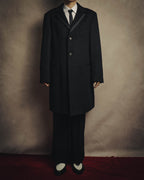 -SPECIAL- “VALENTINO” 2000’s Satin lapel single breasted wool coat