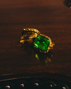 "Yves Saint Laurent" 80's-90's Emerald green clip-on earrings
